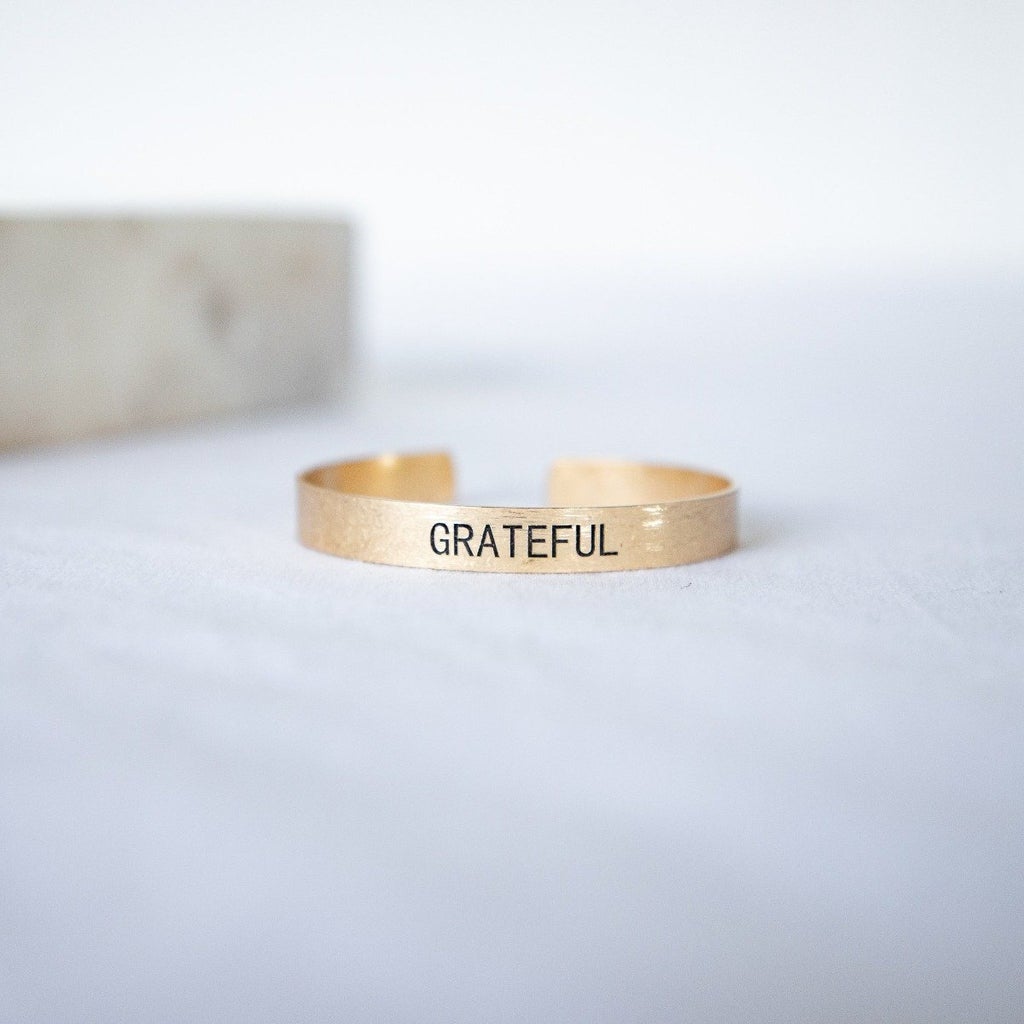 Choose your Word - Brushed Copper Cuff