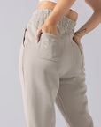 POPFLEX Full Size Cloud Rollover Sweatpant - Seashell