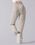 POPFLEX Full Size Cloud Rollover Sweatpant - Seashell