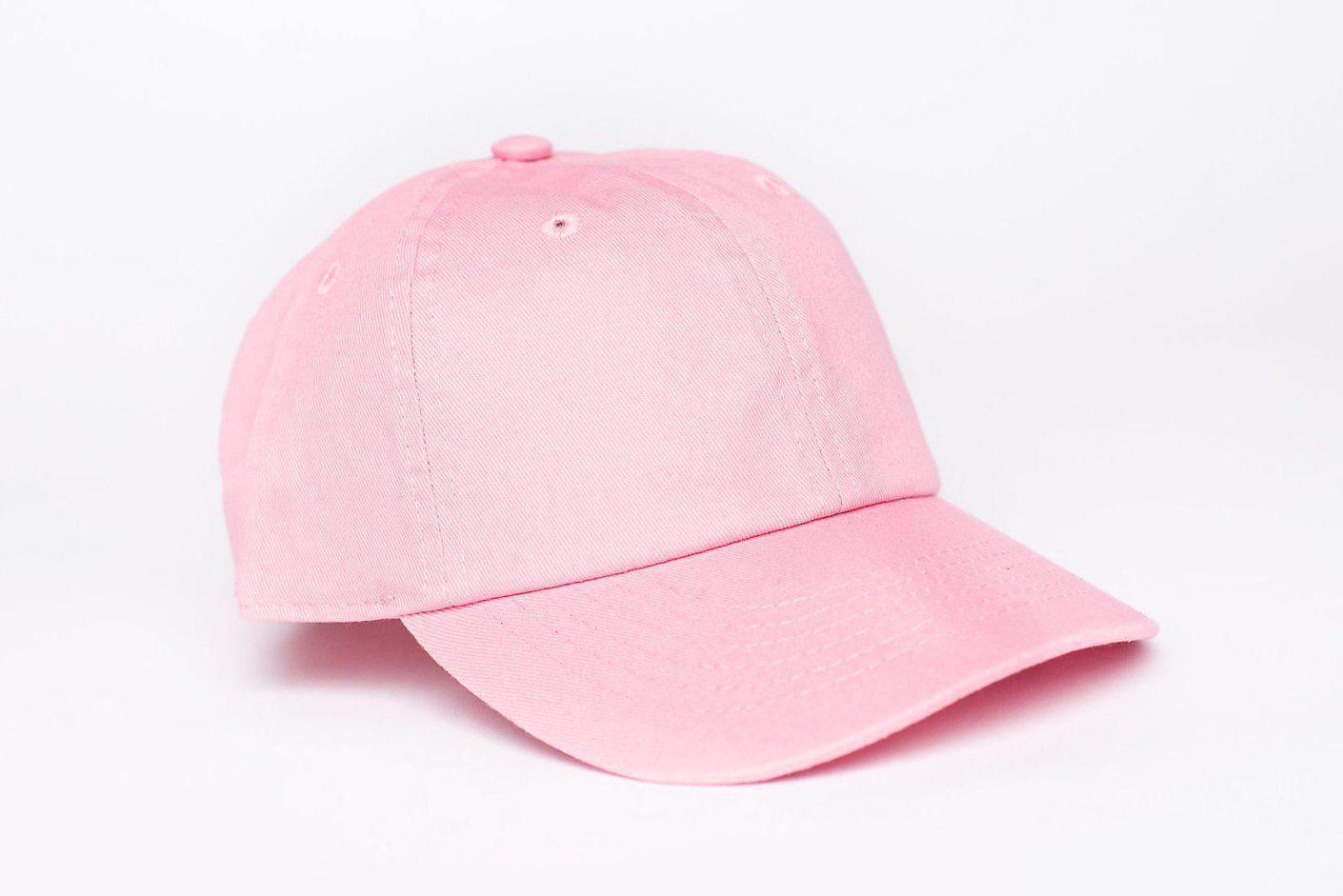 Light Pink Baseball Hat with Initial