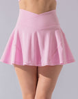 POPFLEX Full Size Crisscross Hourglass® Twirl Skort - Bubblegum