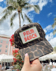 Palm Beach - Leopard Vintage Trucker Hat - My Pampered Life Seattle
