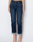 Artemis Vintage | Zephyra Tummy Control High Rise Stretch Straight w/ Single Cuff - My Pampered Life Seattle
