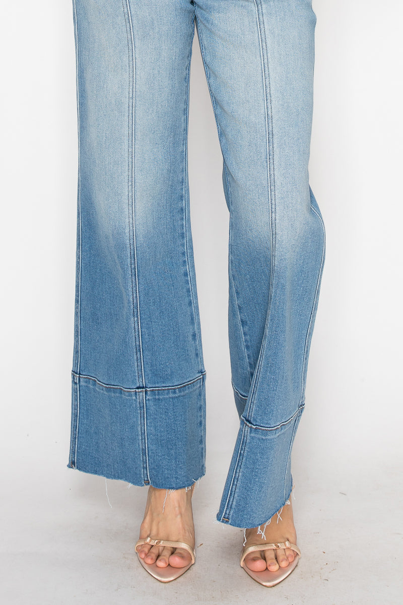 Artemis Vintage |Eco Friendly Tummy Control Slim Palazzo Jeans