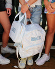 Blue Toile Backpack - My Pampered Life Seattle