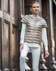 Cotes of London |The St Ives | Down Vest Metallic Gold