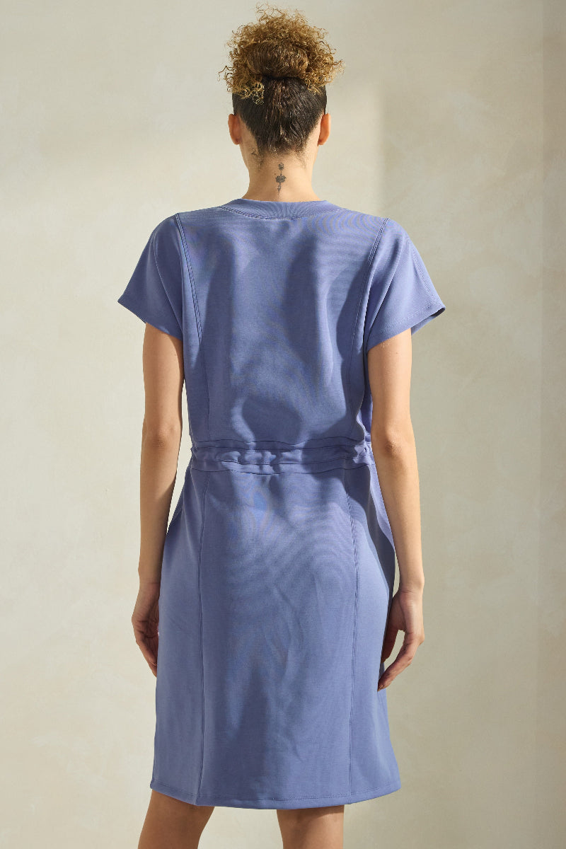 Soft Modal Drawstring T-Shirt Dress with Pockets