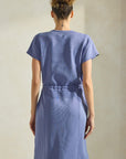Soft Modal Drawstring T-Shirt Dress with Pockets