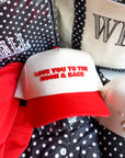 Love you to the Moon - Red Vintage Trucker Hat