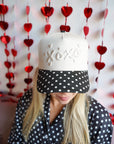 Xoxo - Black Polka Dot Vintage Trucker Hat