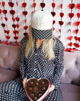 Black Polka Dot - Long Pajama Set
