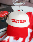 Love you to the Moon - Red Vintage Trucker Hat