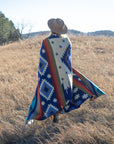 Andean Alpaca Wool Blanket - Ocean Breeze