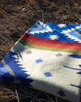 Andean Alpaca Wool Blanket - Ocean Breeze
