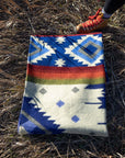 Andean Alpaca Wool Blanket - Ocean Breeze