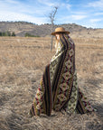Andean Alpaca Wool Blanket - Cactus