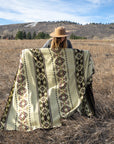 Andean Alpaca Wool Blanket - Cactus