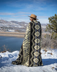 Andean Alpaca Wool Blanket - Slate