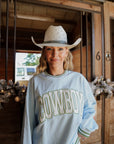 Cowboy - Blue Vintage Crewneck Sweatshirt