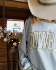 Cowboy - Blue Vintage Crewneck Sweatshirt