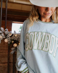 Cowboy - Blue Vintage Crewneck Sweatshirt