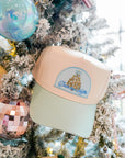 Deck the Halls - Baby Blue Vintage Trucker Hat