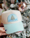 Deck the Halls - Baby Blue Vintage Trucker Hat