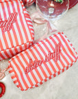 Skin Stuff - Pink & Red Stripes Large Bag