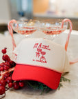 All I Want for Christmas is Cocktails - Red Vintage Trucker Hat - My Pampered Life Seattle