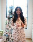 Pink Santa - Ribbed Long Pajama Set