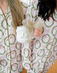 Pink Santa - Ribbed Long Pajama Set