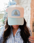 Deck the Halls - Baby Blue Vintage Trucker Hat
