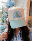 Deck the Halls - Baby Blue Vintage Trucker Hat