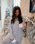 Blue Christmas - Long Pajama Set - My Pampered Life Seattle