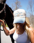 Cowboy Country Club - Denim Vintage Trucker Hat - My Pampered Life Seattle