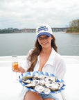 Oysters & Champagne - Navy Corduroy Trucker Hat - My Pampered Life Seattle