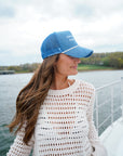 Coastal Cowgirl - Blue Corduroy Trucker Hat - My Pampered Life Seattle