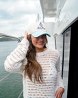 Motor Boatin' Yacht Club - Baby Blue Vintage Trucker Hat - My Pampered Life Seattle