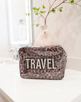 Travel - Leopard Clear Coat XL Bag