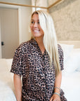 Leopard - Short Sleeve + Pant Pajama Set