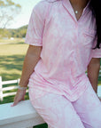Pink Camo - Short Sleeve + Pant Pajama Set