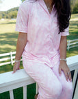 Pink Camo - Short Sleeve + Pant Pajama Set