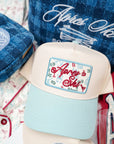 Apres Ski - Baby Blue Vintage Trucker Hat - My Pampered Life Seattle