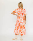 Tayla Dress in Tangerine