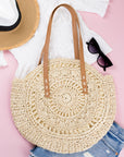 Straw Circle Tote