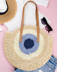 Straw Circle Tote