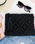 Macrame Tassel Clutch