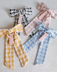 Daisy Picnic Gingham Bow Hair Clip