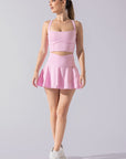 POPFLEX Full Size Crisscross Hourglass® Twirl Skort - Bubblegum