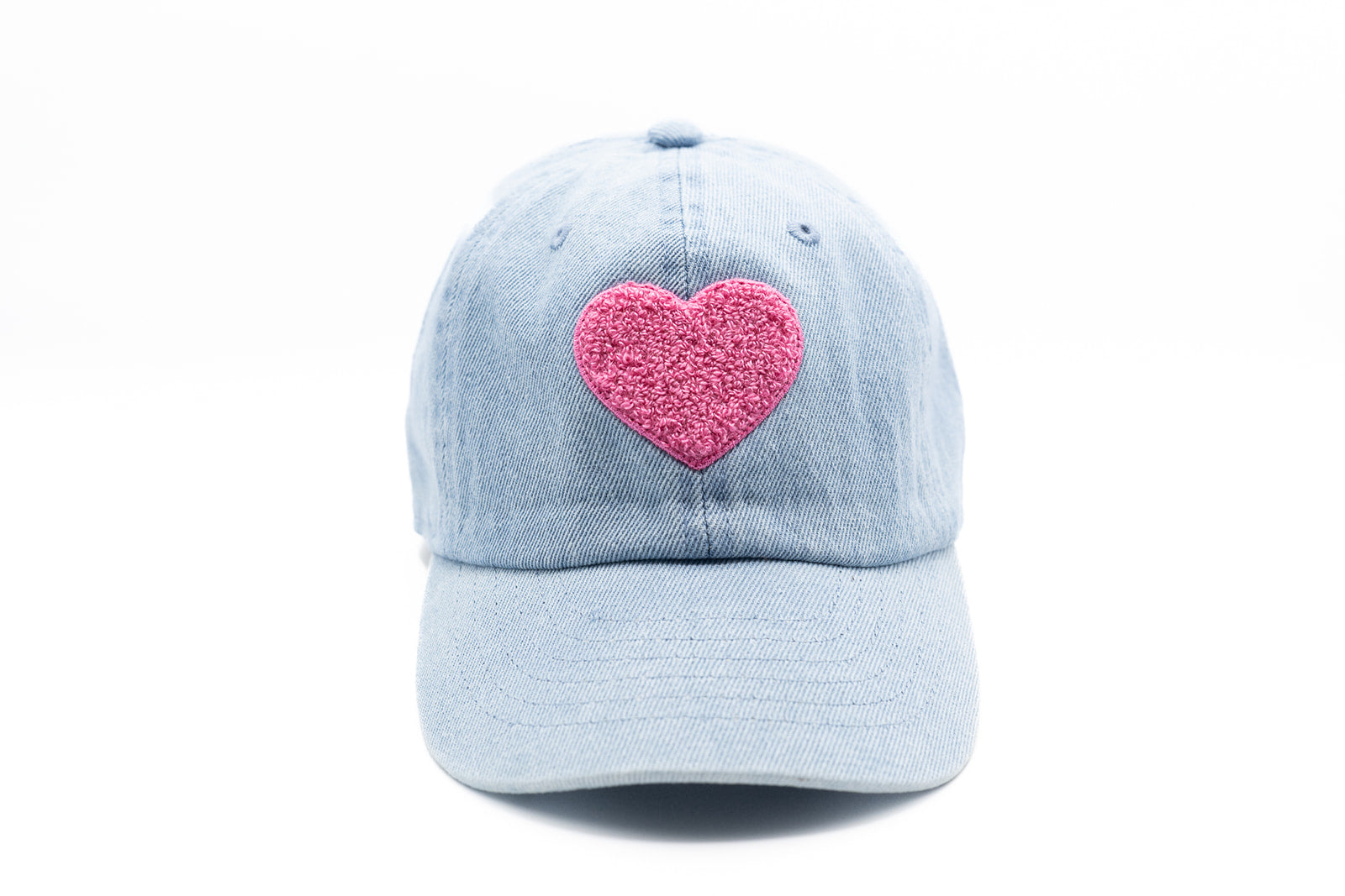 Denim Terry Heart Hat